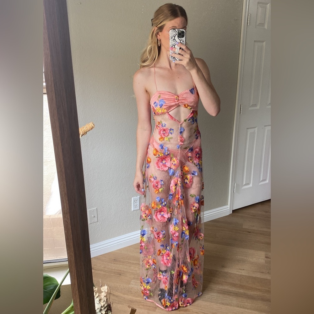 NEW For love and lemons Delaney maxi dress - Picture 2 of 16